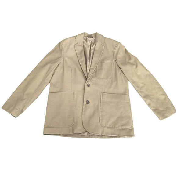 Duluth Trading Co Other - Duluth Trading Co Fire Hose Presentation Khaki Cotton Canvas Jacket‎ Blazer Sz L